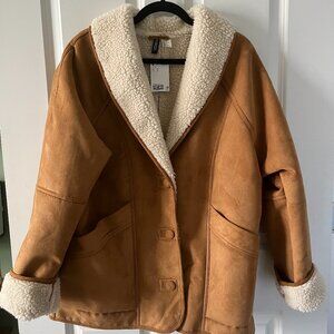H&M/Divided Shearling Coat (M)